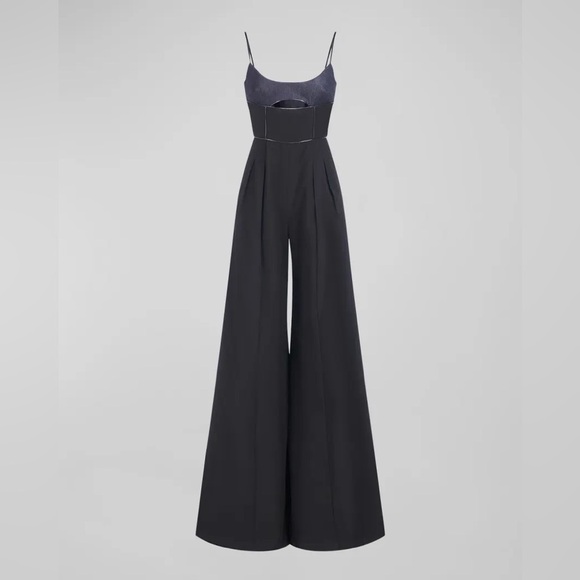 NWT Et Ochs "Weston" Metallic Bodice Jumpsuit Size 8 - Picture 8 of 8